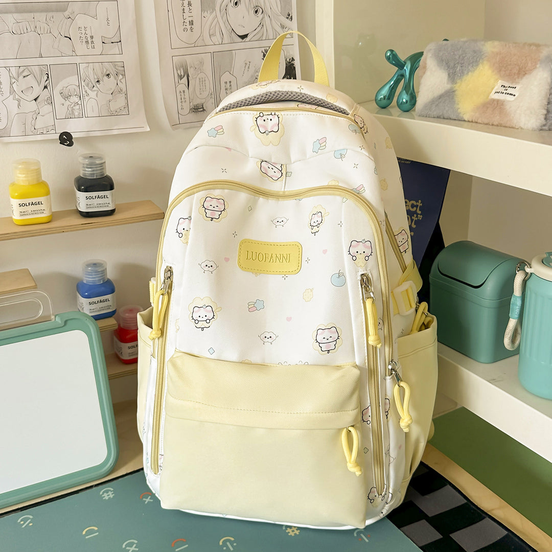 Cute Illustrated Character Backpack Kalsten