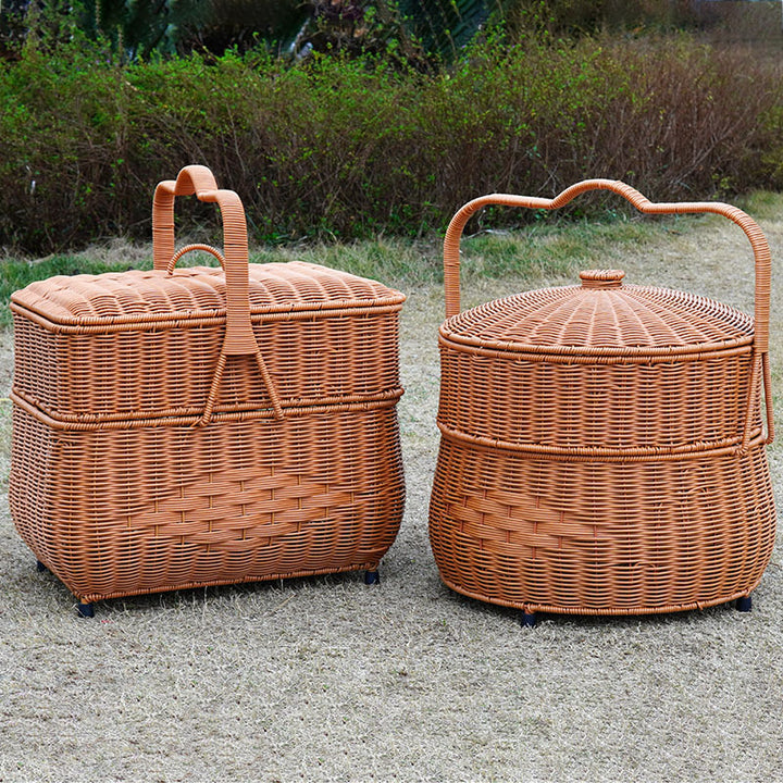 Decorative Wicker Storage Container Kalsten