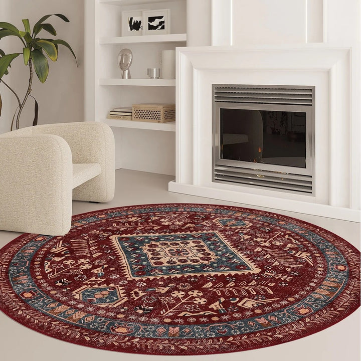 Vintage-Inspired Geometric Area Rug