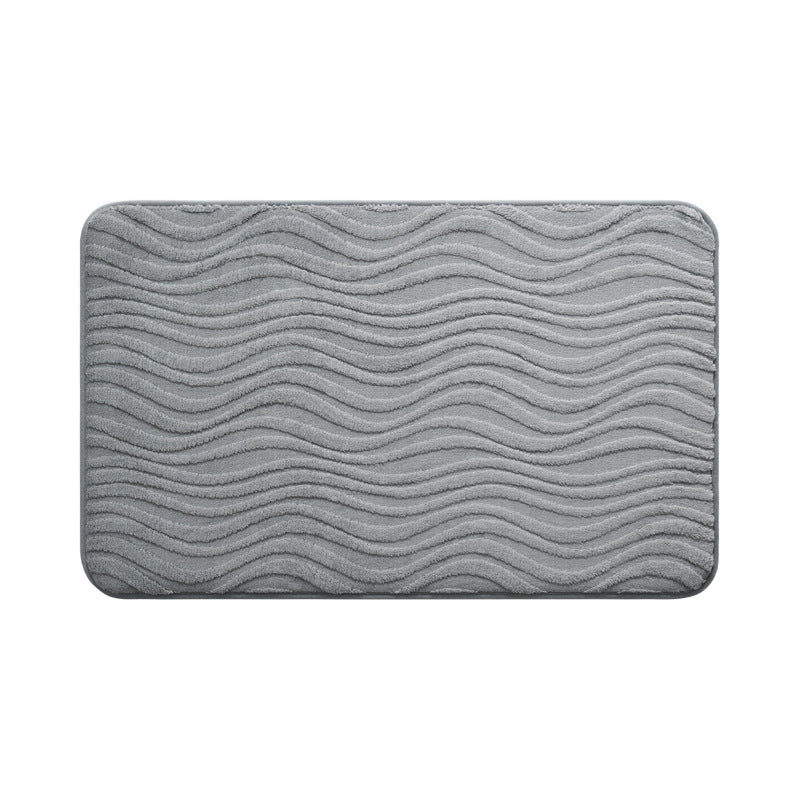 Abstract Wave Pattern Bathroom Mat Kalsten