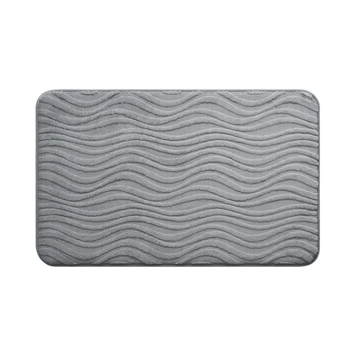 Abstract Wave Pattern Bathroom Mat Kalsten