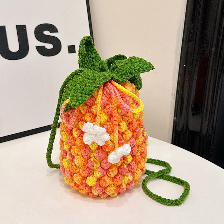 Crochet Floral Mini Bag