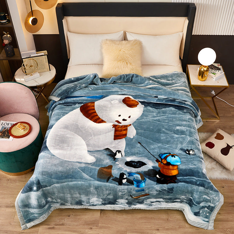 Decorative Fleece Throw Blanket Kalsten
