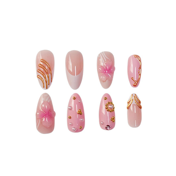 Artistic Floral Nail Art Enhancements Kalsten