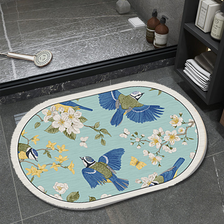 Floral Pattern Bathmat Kalsten