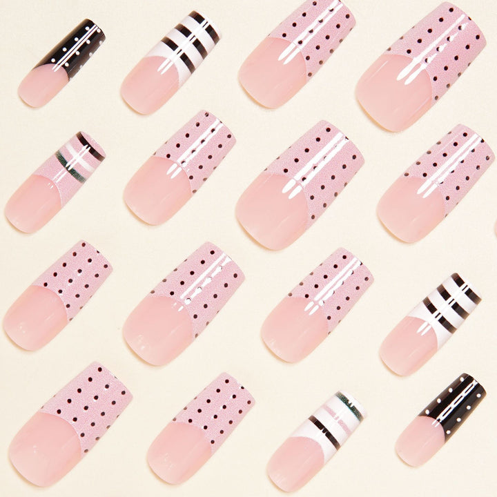 Nail Art Set with Creative Stripe and Dot Patterns Kalsten
