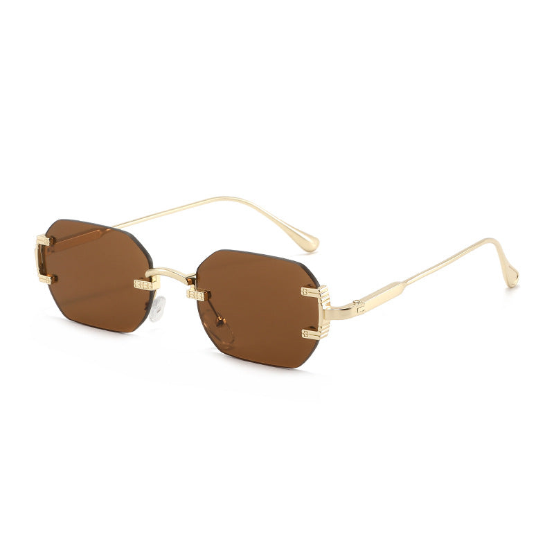 Ladies geometric sunglasses with luxurious metal frame and protective UV filter Kalsten