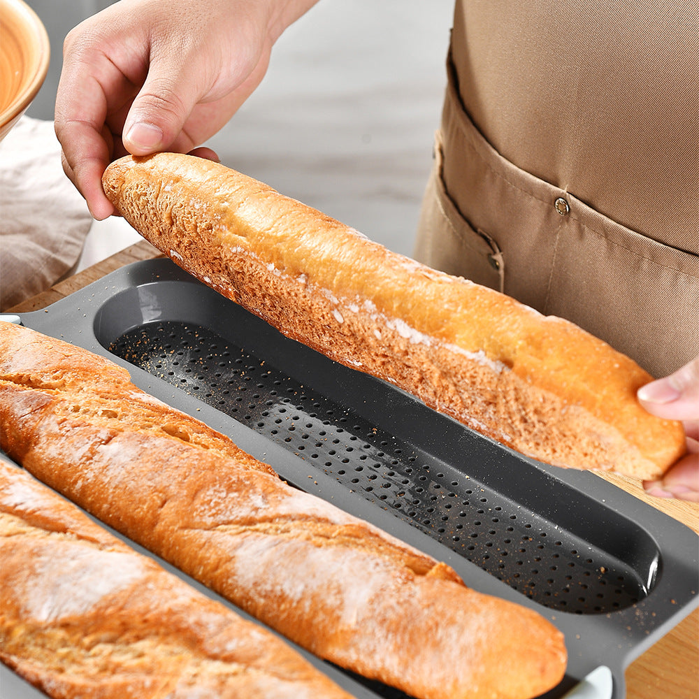 Silicone Bread Baking Pan with Non-Stick Coating and Sturdy Handles Kalsten