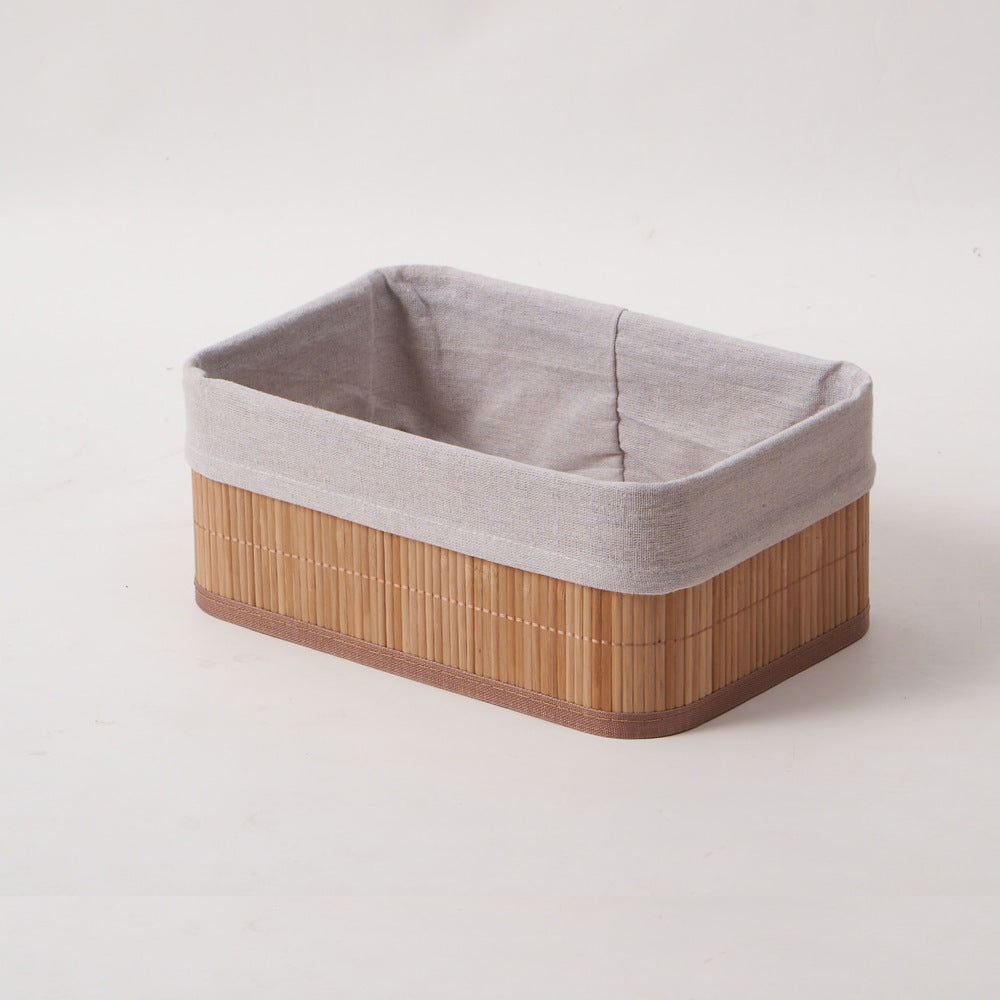 Storage baskets with decorative fabric insert Kalsten