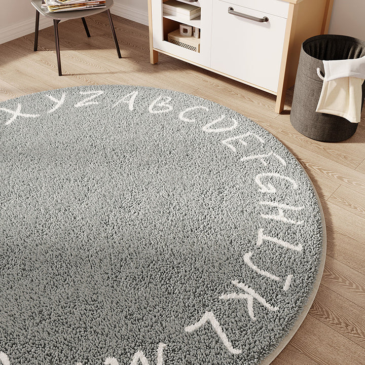 Cartoon-Themed Round Area Rug