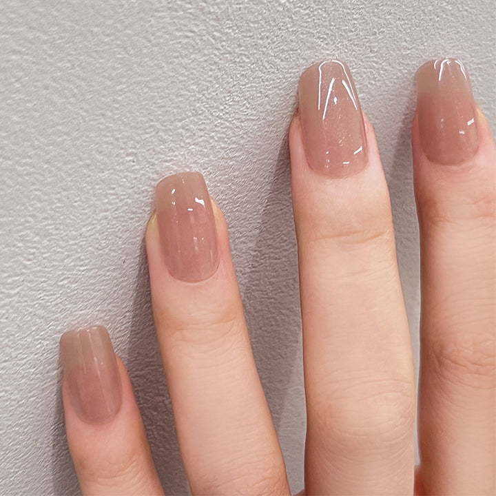 Glossy Square Nail Extensions Kalsten