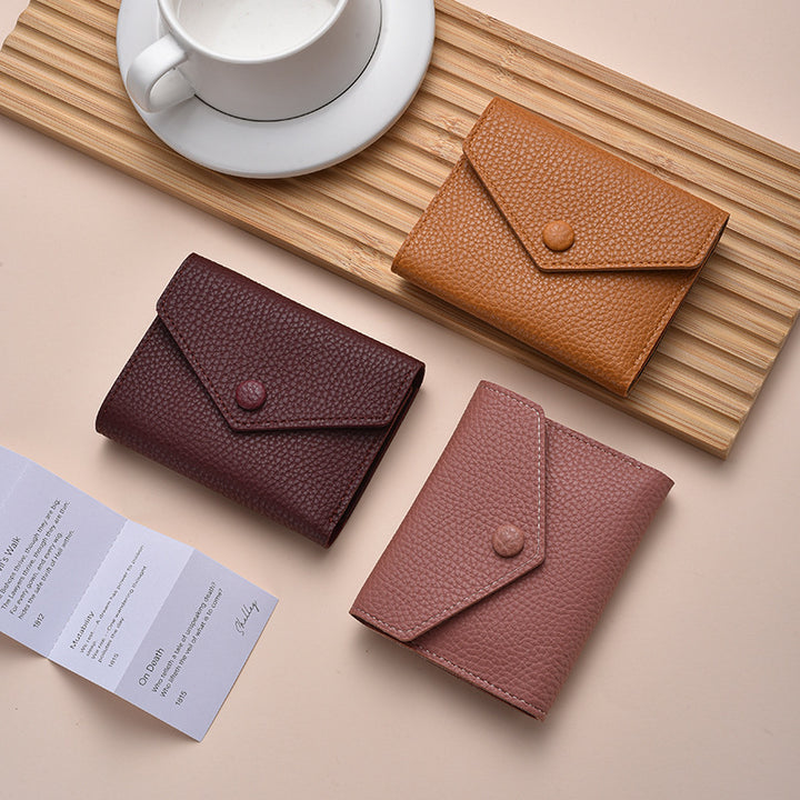 Textured Leather Coin Wallet Kalsten