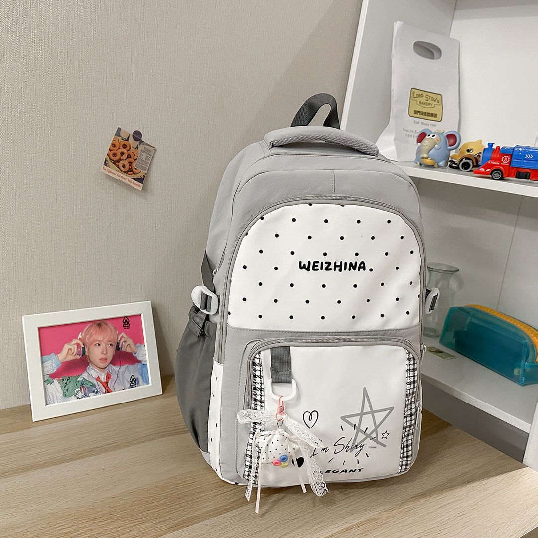 Trendy Polka Dot Backpack Kalsten 1791204846