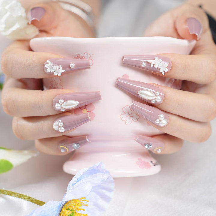 Decorative Press-On Nail Set Kalsten