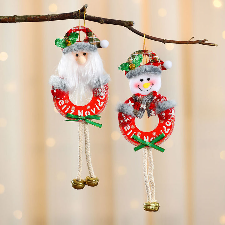 Decorative Santa Wreath Ornament Kalsten