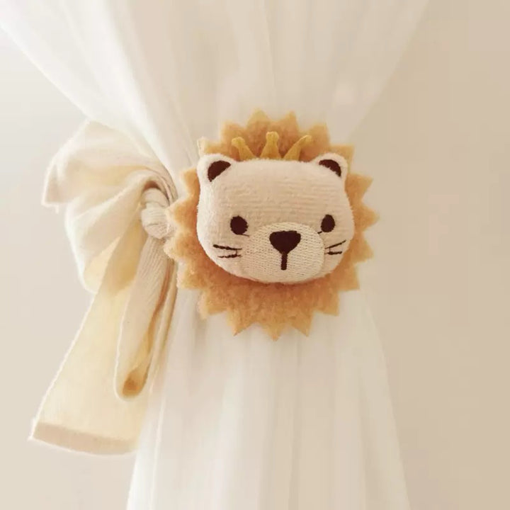 Decorative Lion Appliqué Curtain Tieback