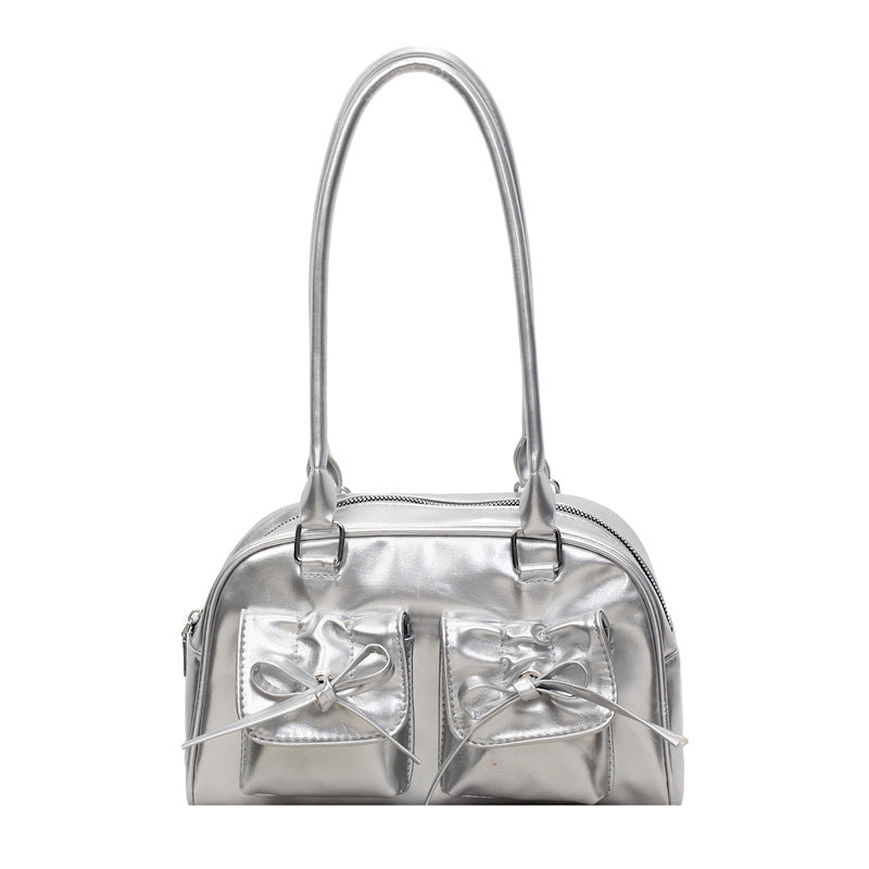 Fashionable Patent Leather Handbag