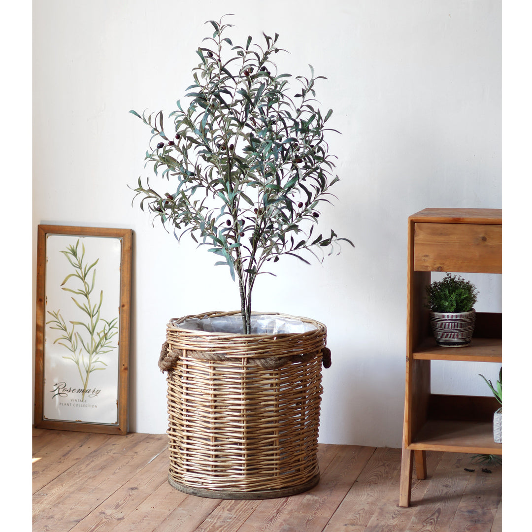 Handcrafted laundry basket with weaving Kalsten