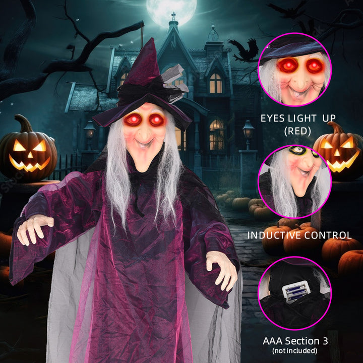 Spooky Animated Witch Decoration Kalsten