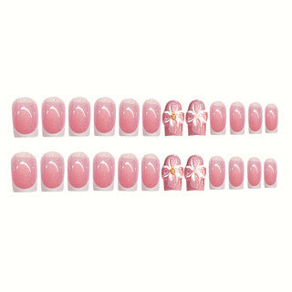Elegant French Tip Pedicure Kalsten