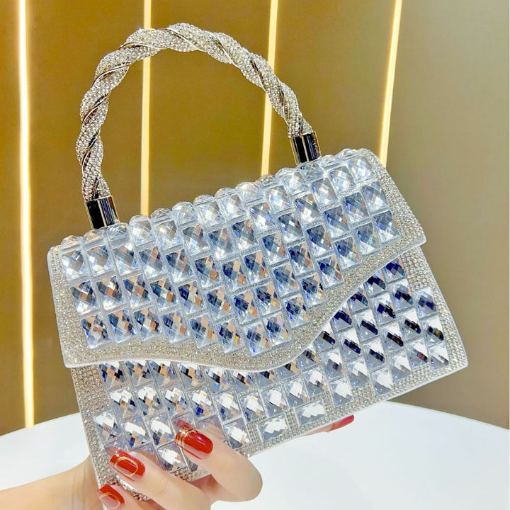 Colorful Rhinestone Evening Handbag
