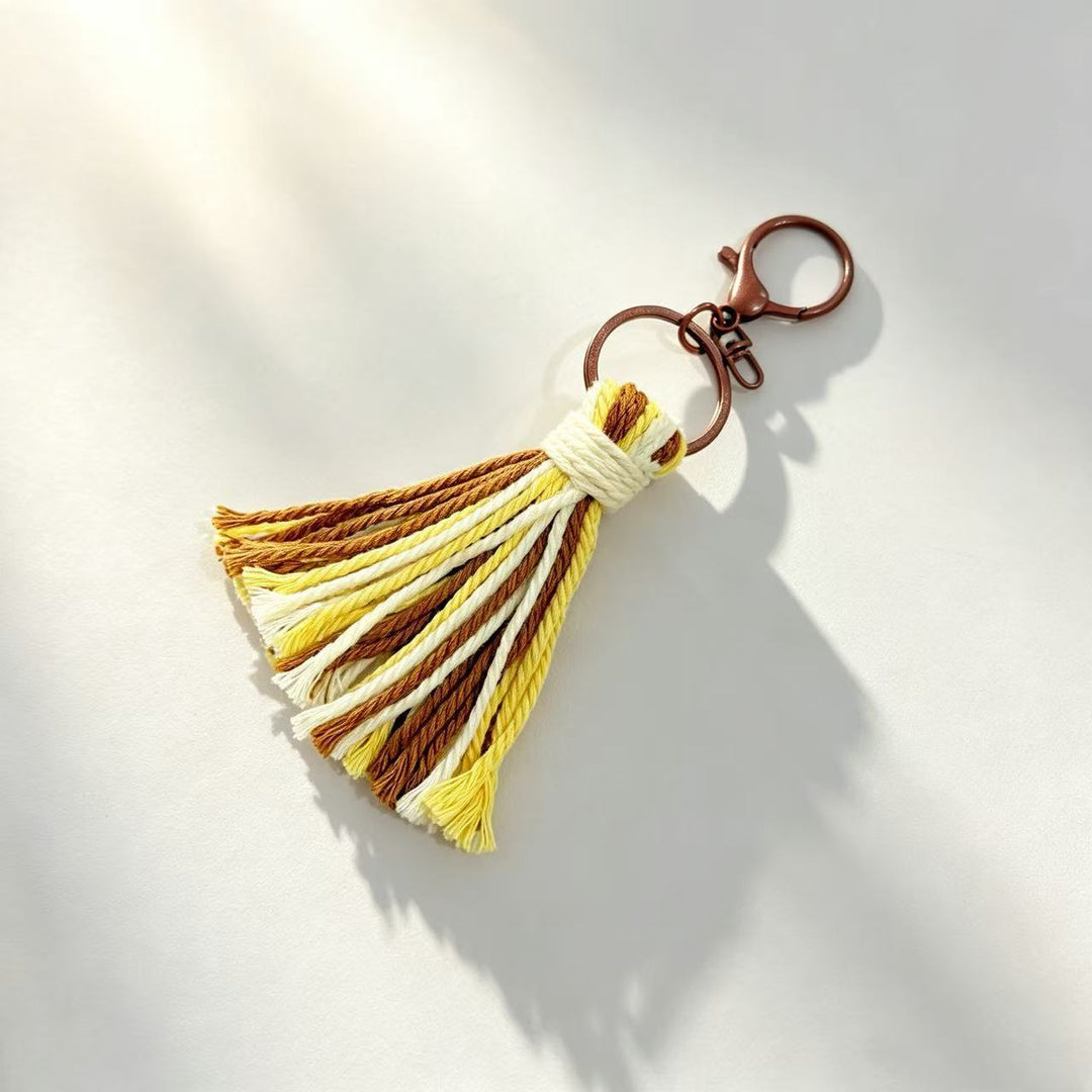 Decorative Leather Tassel Keychain Kalsten