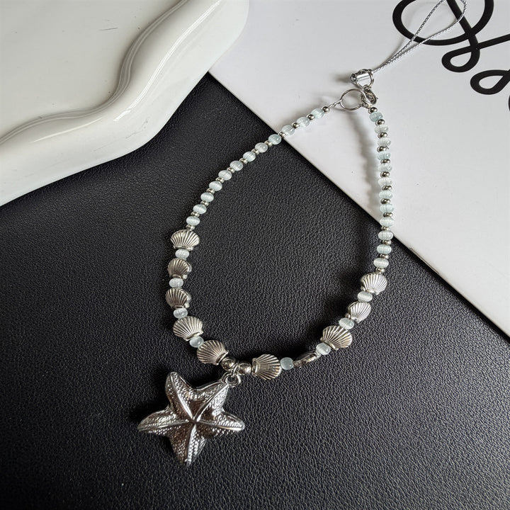 Floral Beaded Charm Necklace Kalsten