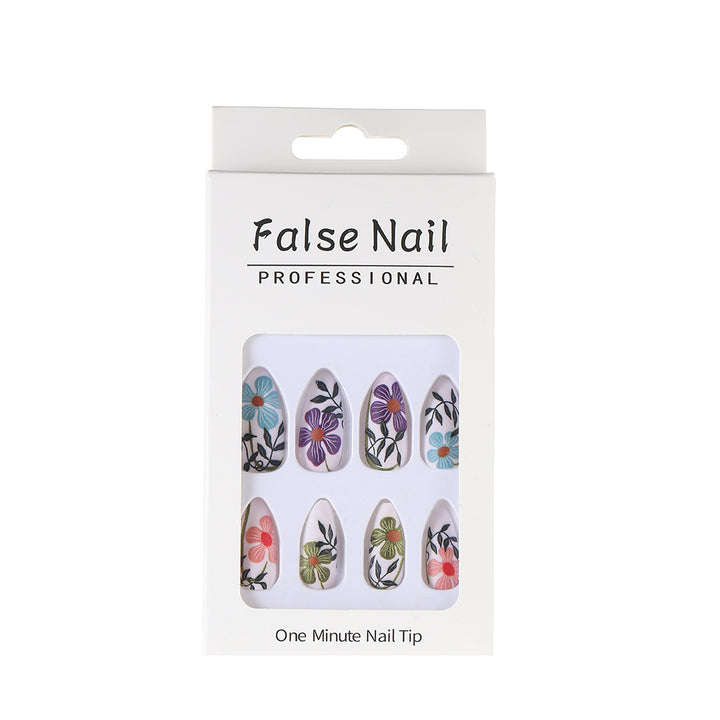 Artificial nails with floral accent Kalsten