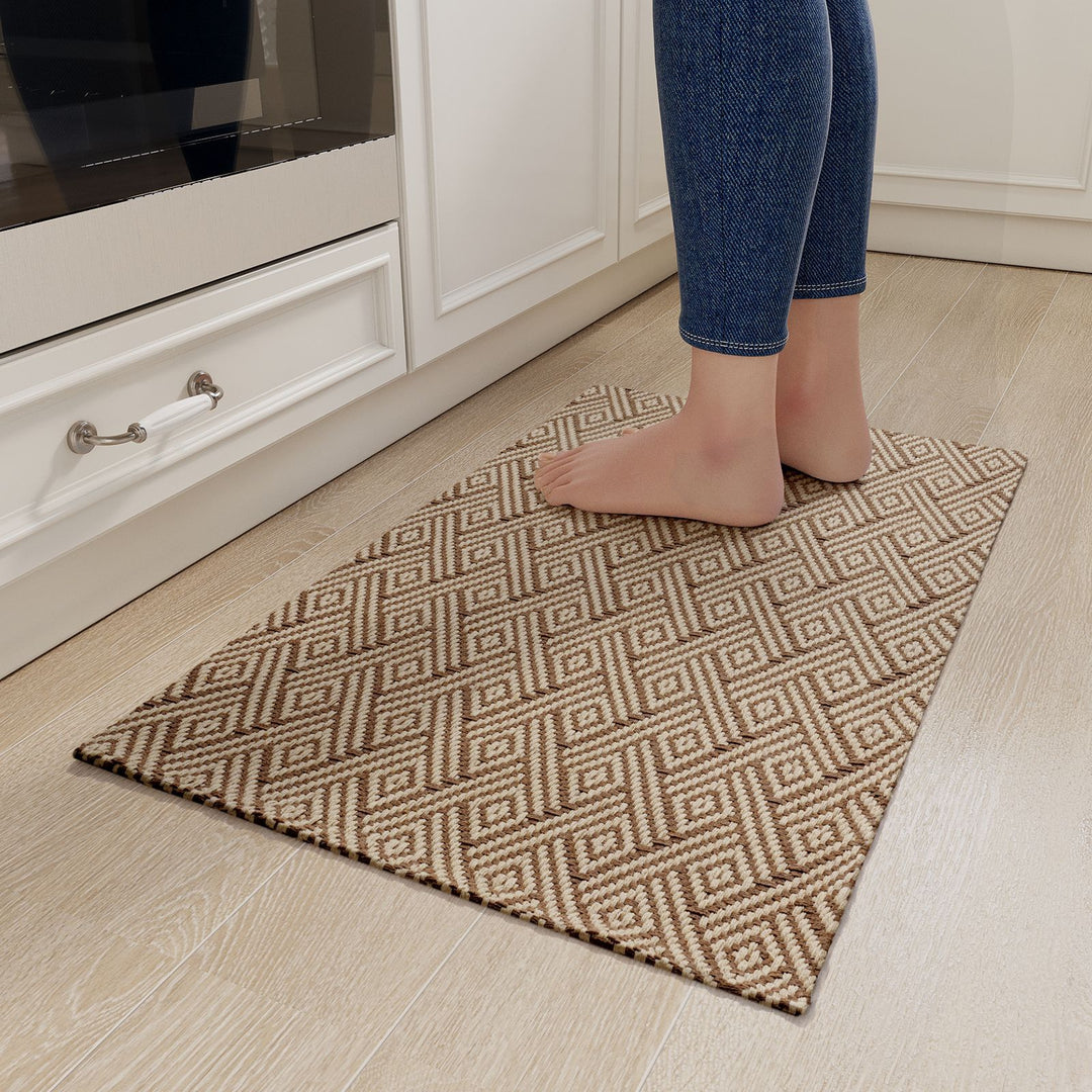 Geometric Pattern Kitchen Runner Mat