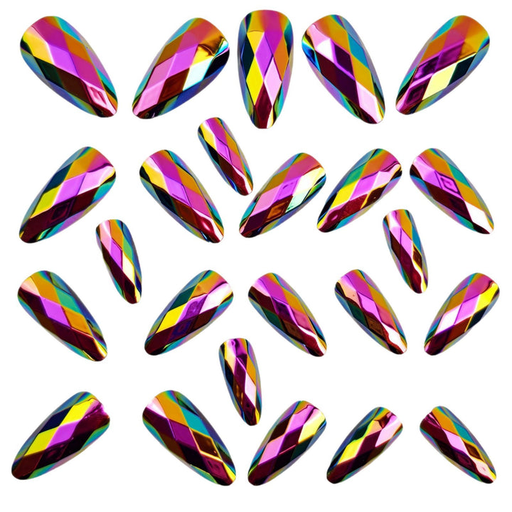 Artificial nails with elegant diamond patterns Kalsten