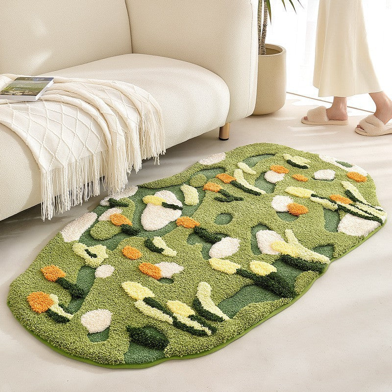 Floral Pattern Bath Mat Kalsten