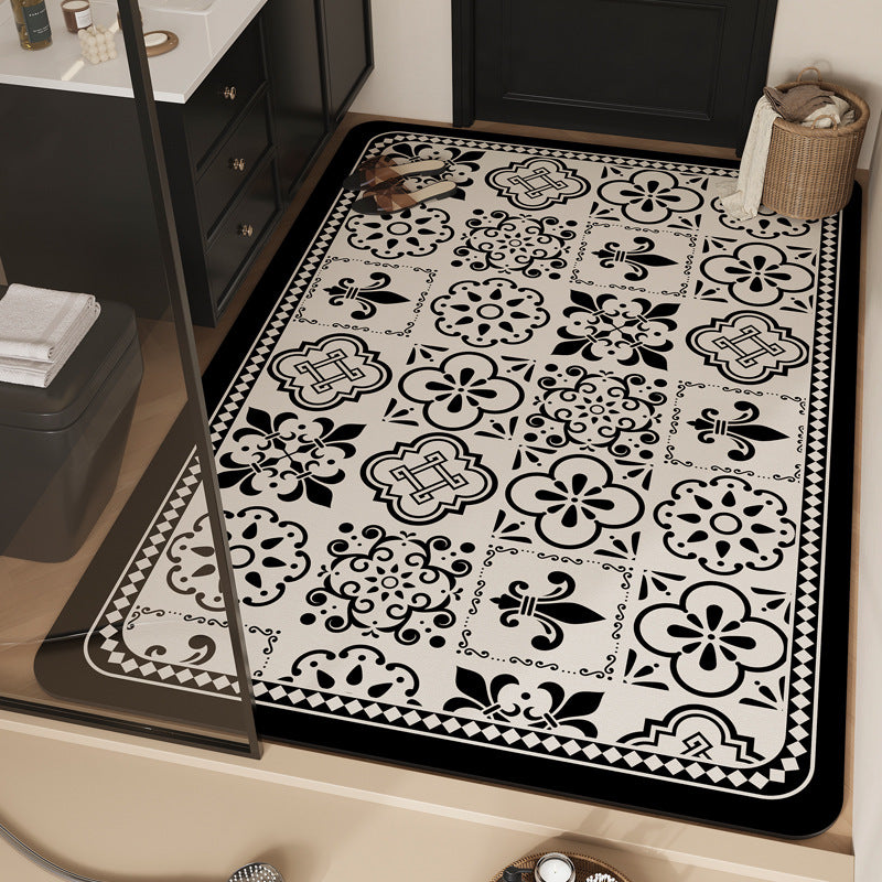 Playful Dog-Themed Bath Mat