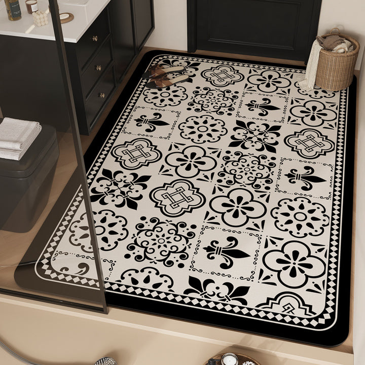 Playful Dog-Themed Bath Mat