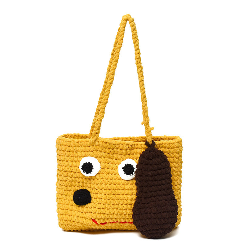 Fun Character Crochet Crossbody Bag