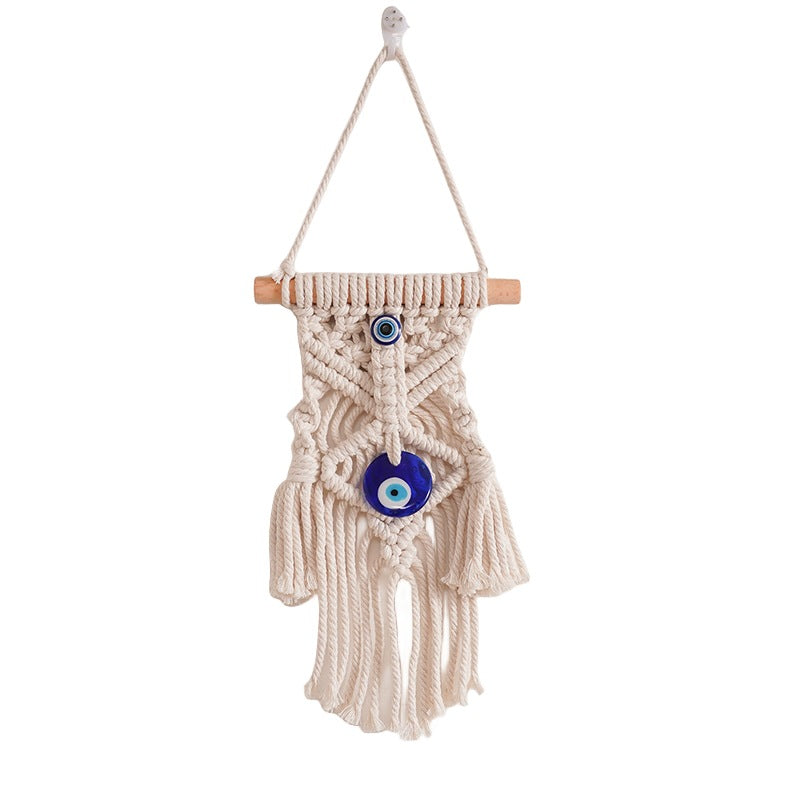 Macrame Wall Decor with Protective Evil Eye Kalsten