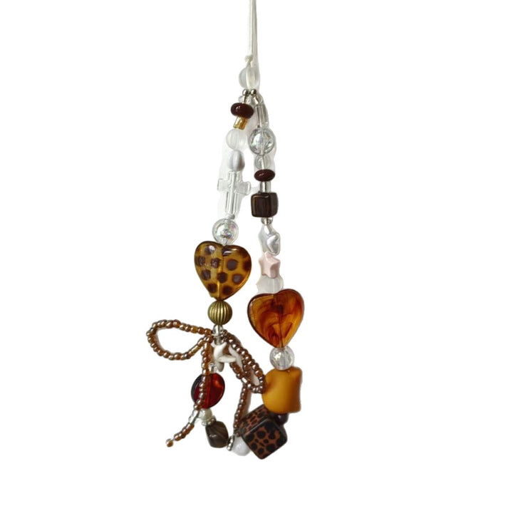 Beaded Heart Charm Necklace Kalsten