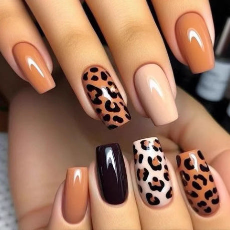 Trendy Leopard Print Nail Art Extensions Kalsten