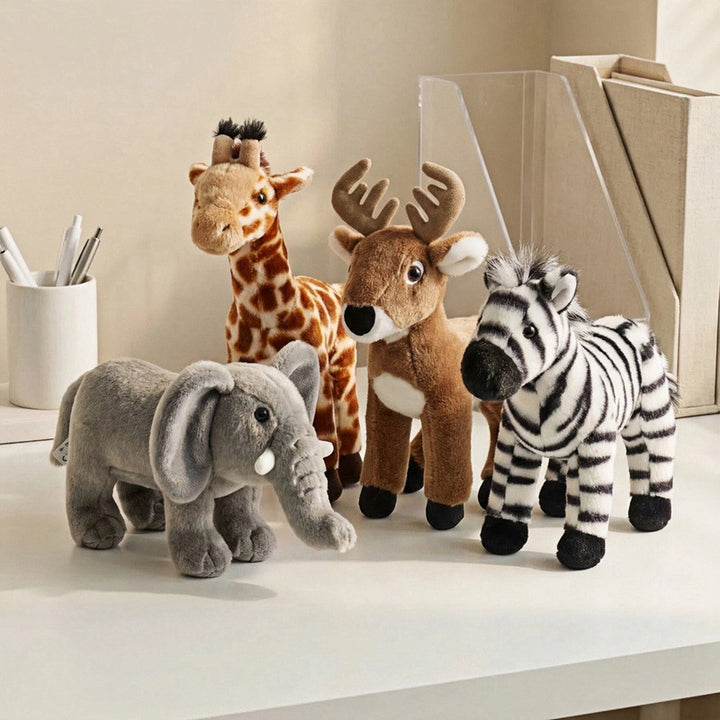 Plush Zebra Stuffed Animal with Soft Striped Fur and Realistic Mane Kalsten