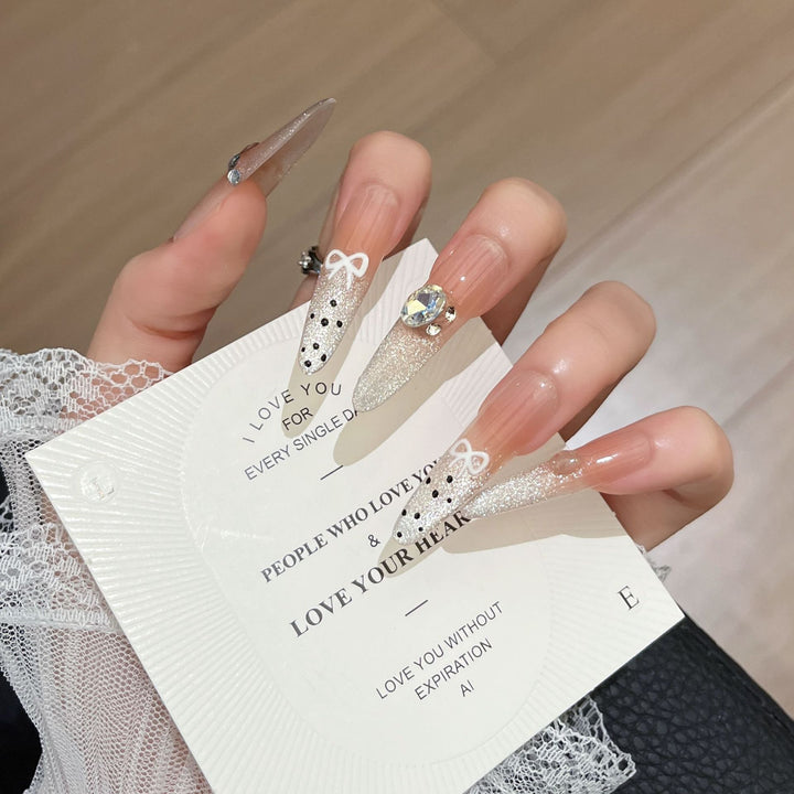 Glittering Decorative Press-On Nail Art Kalsten