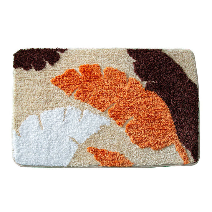 Leaf Print Bath Mat Kalsten