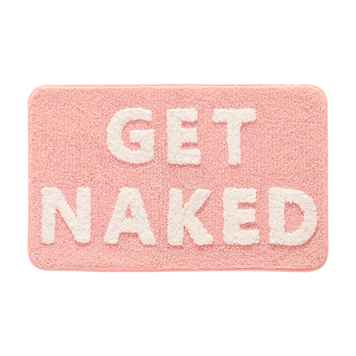 Plush Bathroom Quote Mat Kalsten