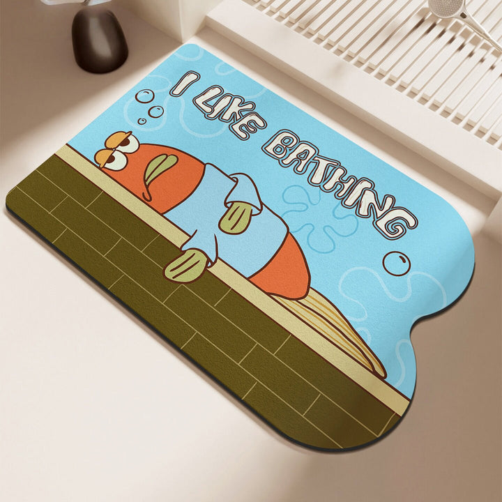 Fun Bathing-Themed Bath Mat