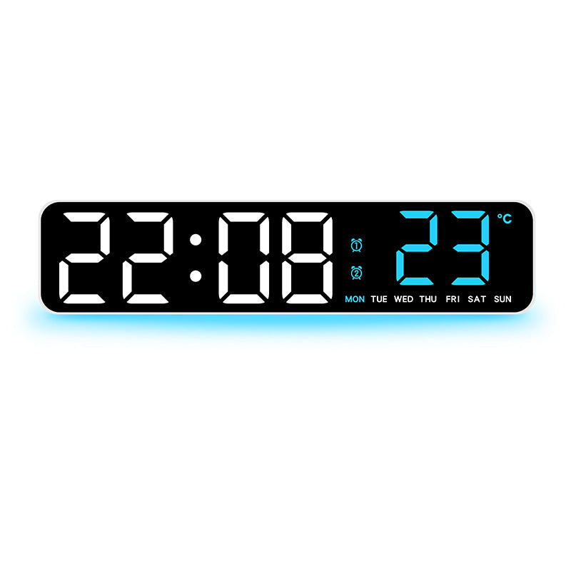 Digital LED alarm clock with temperature and day of the week digits Kalsten