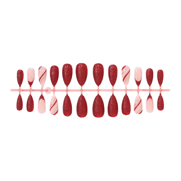 Elegant Glittering Press-On Nail Set Kalsten