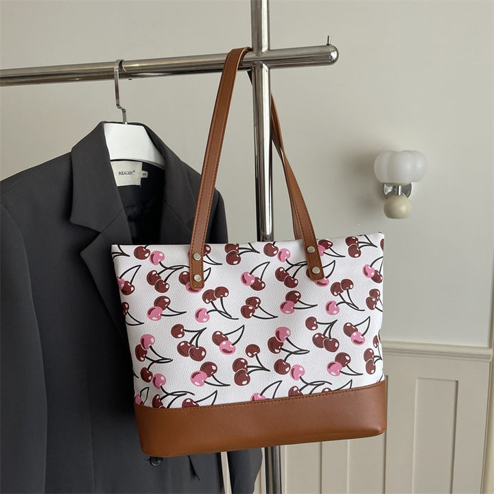 Playful Printed Canvas Tote Bag Kalsten