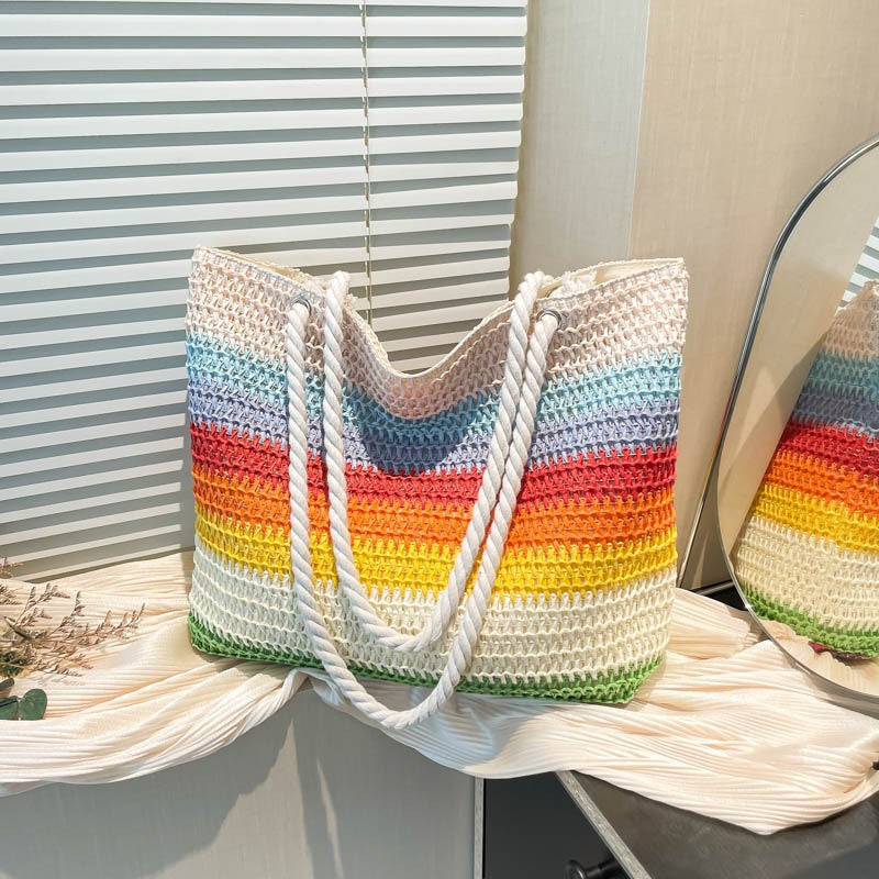 Handwoven Beach Tote Bag