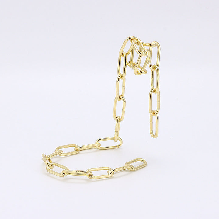 Balancing Chain Wine Bottle Holder Sculpture Display Stand