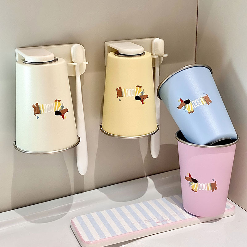 Wall cup holder with creative animal motif Kalsten