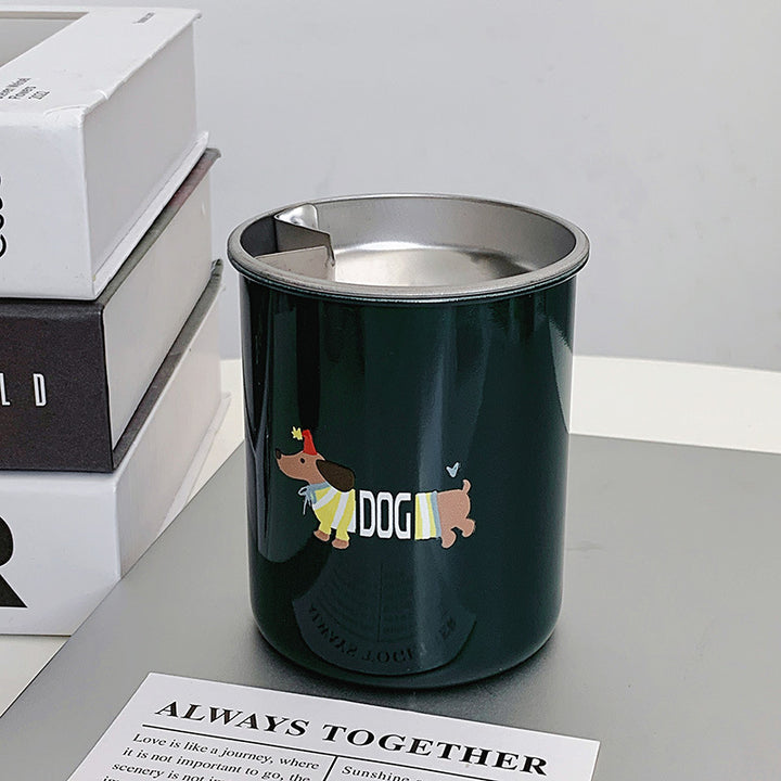 Thermal mug with funny dog breakfast design Kalsten
