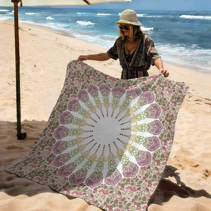 Mandala Design Beach Mat Kalsten